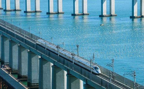 平潭海峡公铁两用大桥通车